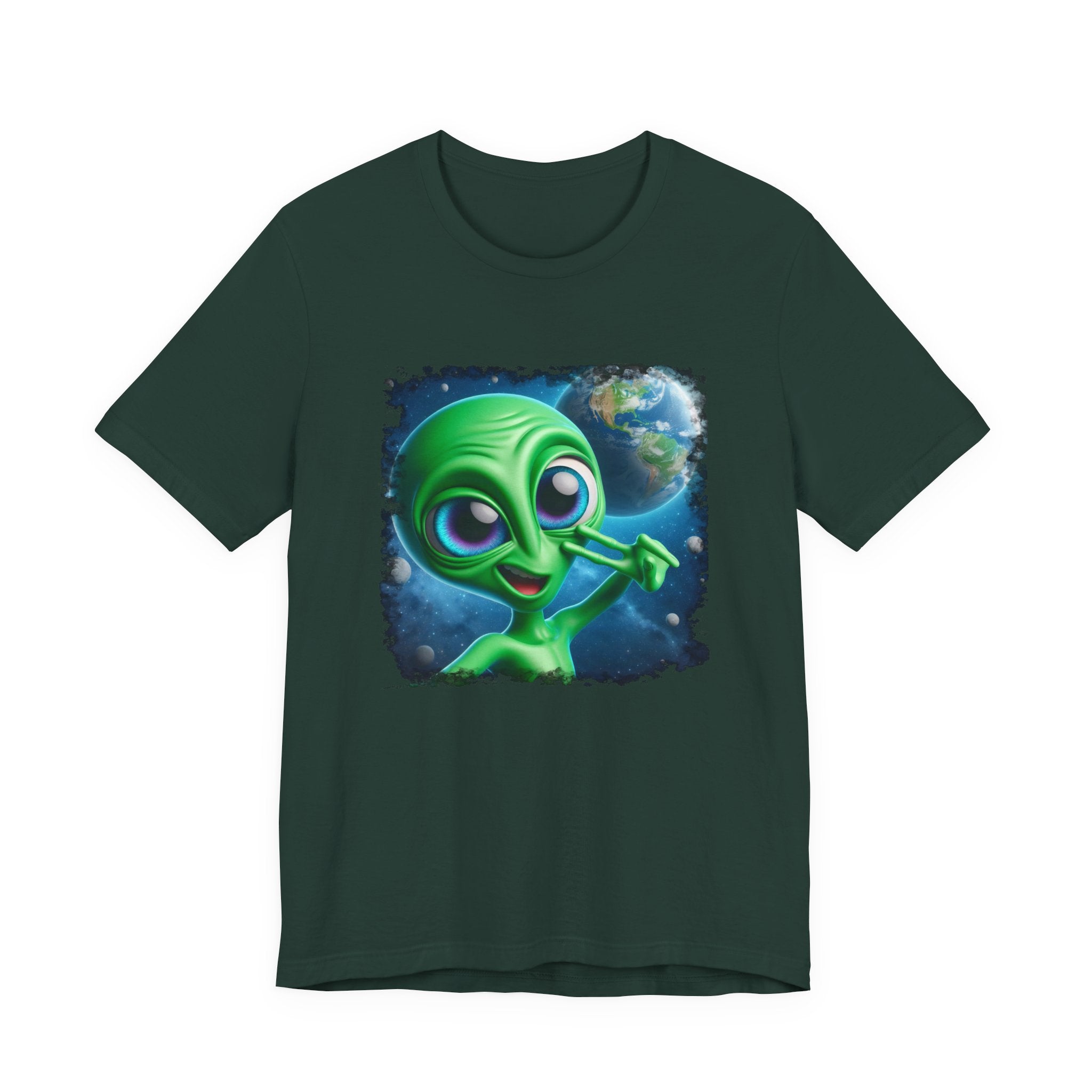 Unisex Jersey Alien Selfie Short Sleeve Tee