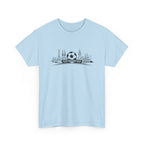 Soccer Stadium Skyline T‑Shirt — City Landmark Football Graphic Tee