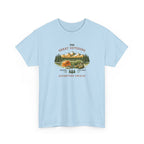 Rock Climbing Camping T-Shirt — "The Great Outdoors: Adventure Awaits" Graphic Tee