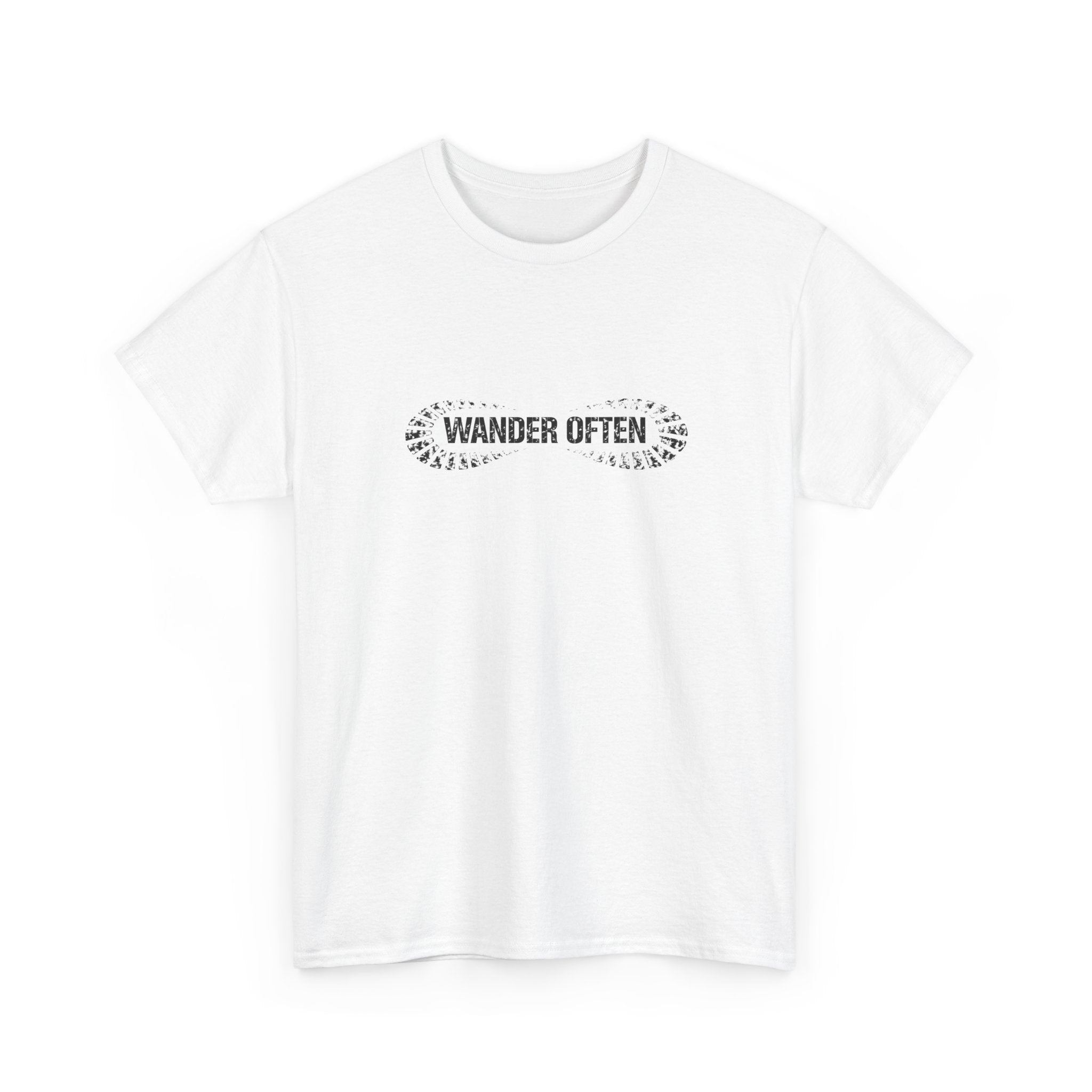 Wander Often T‑Shirt — Minimal Adventure Tee for Travelers & Hikers
