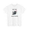 "Just One More Match" T-Shirt — Football Soccer Graphic Tee