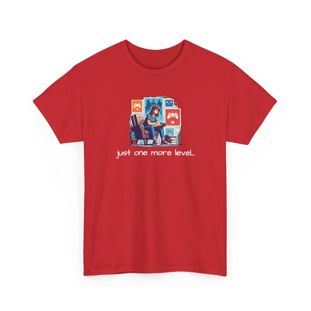 Girl Gamer Arcade T‑Shirt — "Just One More Level" Retro Video Game Tee