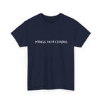 Wings Not Chains Wing T‑Shirt — Angel Wings Graphic Tee