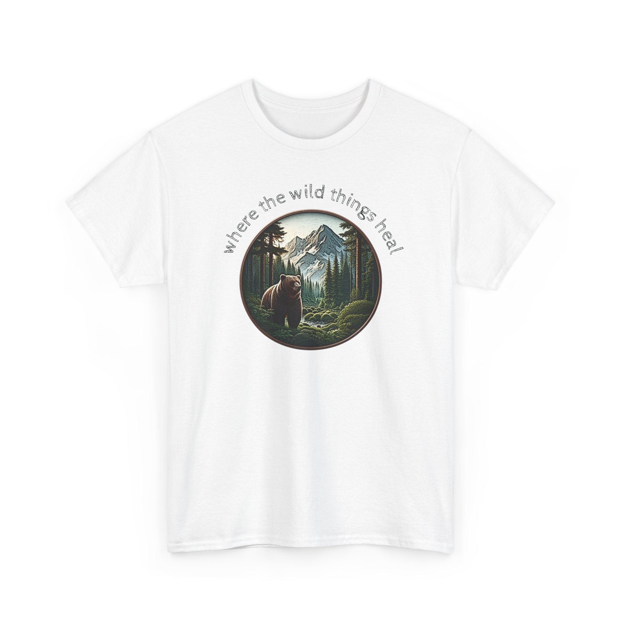 Where the Wild Things Heal - Outdoor Meditation T-Shirt
