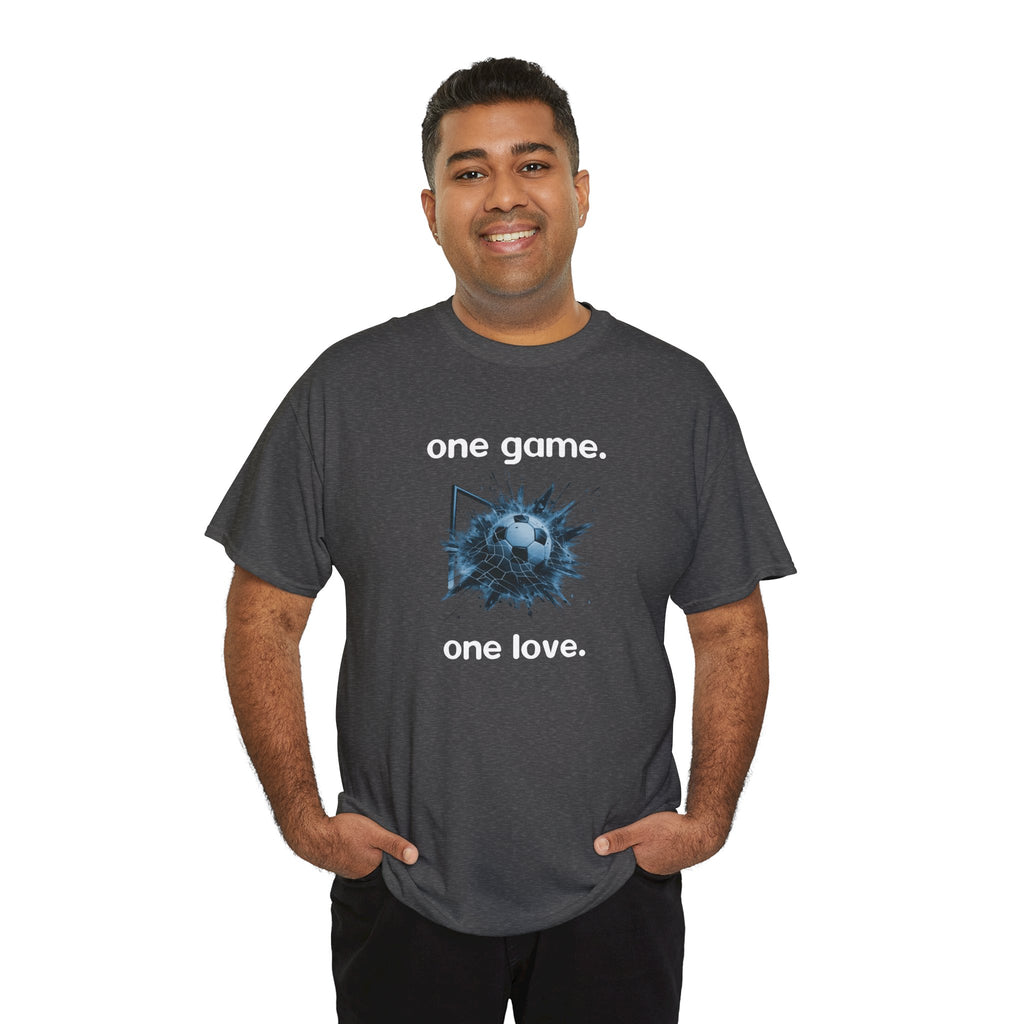 One Game. One Love. T-Shirt — Football Soccer Graphic Tee
