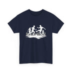 Youth Playing Soccer Silhouette Tee – Fun Outdoor Play Graphic T‑Shirt