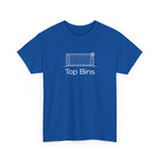 Top Bins T-Shirt – Minimal Soccer Goal Graphic Tee