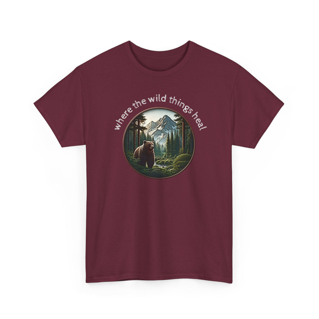 Where the Wild Things Heal - Outdoor Meditation T-Shirt