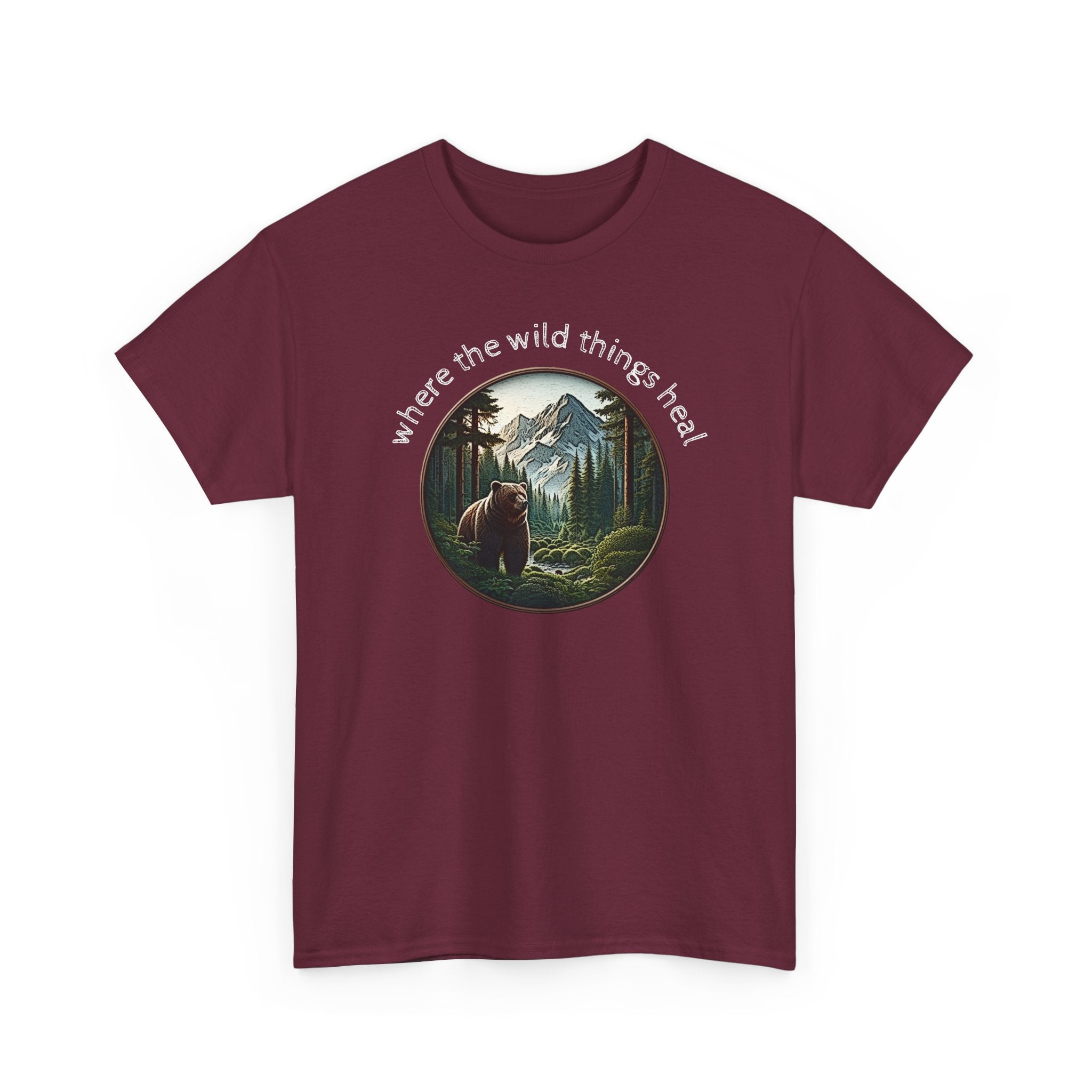 Where the Wild Things Heal - Outdoor Meditation T-Shirt