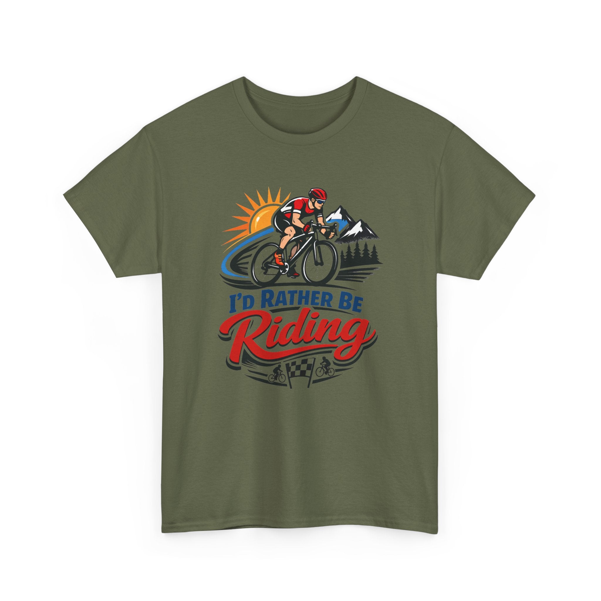 I'd Rather Be Riding T-Shirt — Cyclist Mountain Biking Tee