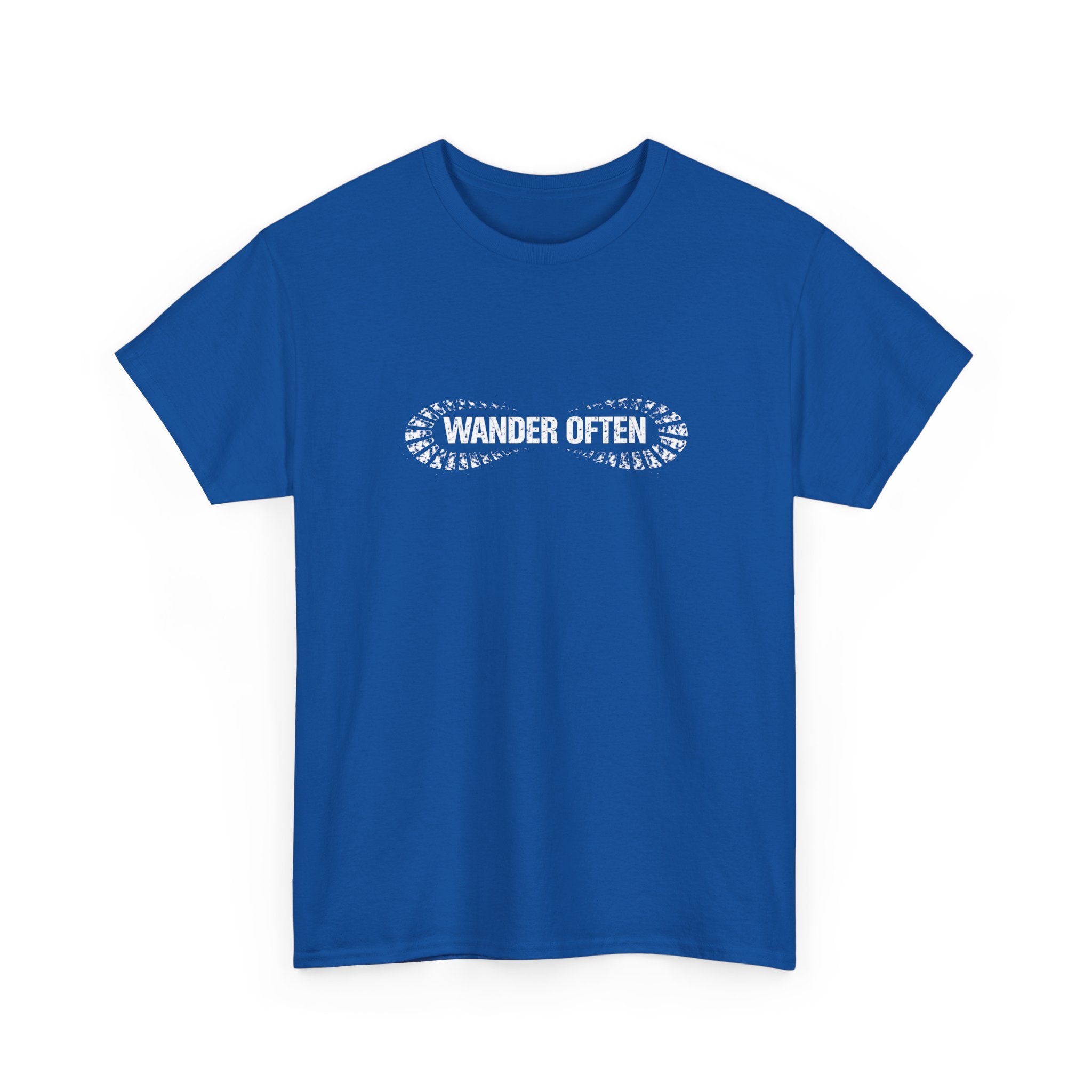 Wander Often T‑Shirt — Minimal Adventure Tee for Travelers & Hikers