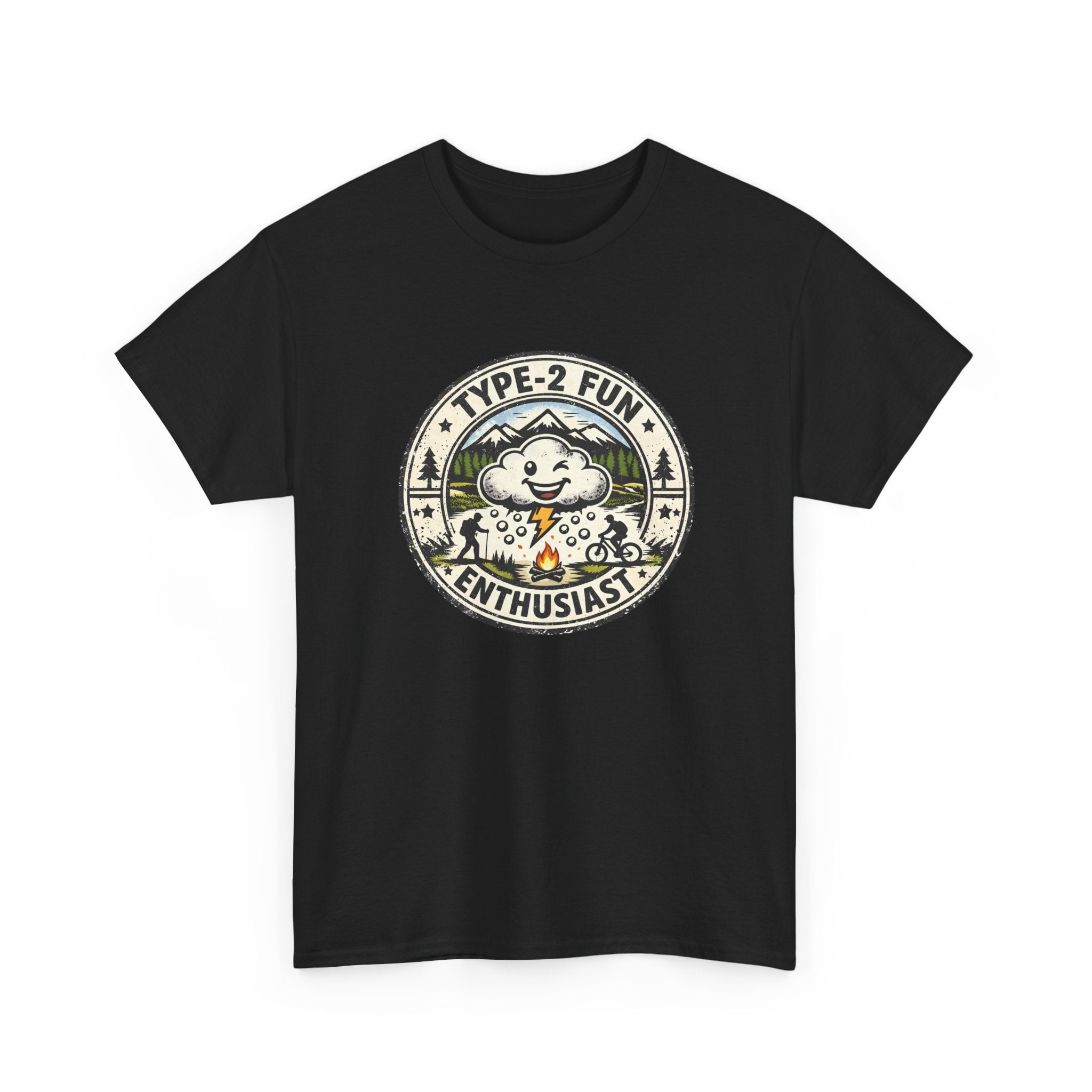Type-2 Fun Enthusiasts T-Shirt — Funny Outdoor Hiking Camping Graphic Tee