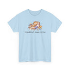 'Tired But Awesome' Cute Cat Relaxing Graphic Tee