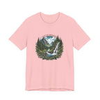 Nature Adventure T-Shirt — Mountain Waterfall Forest Graphic Tee