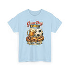 Game Day Fuel Soccer T-Shirt — Cheers & Goals Snack & Beer Graphic Tee