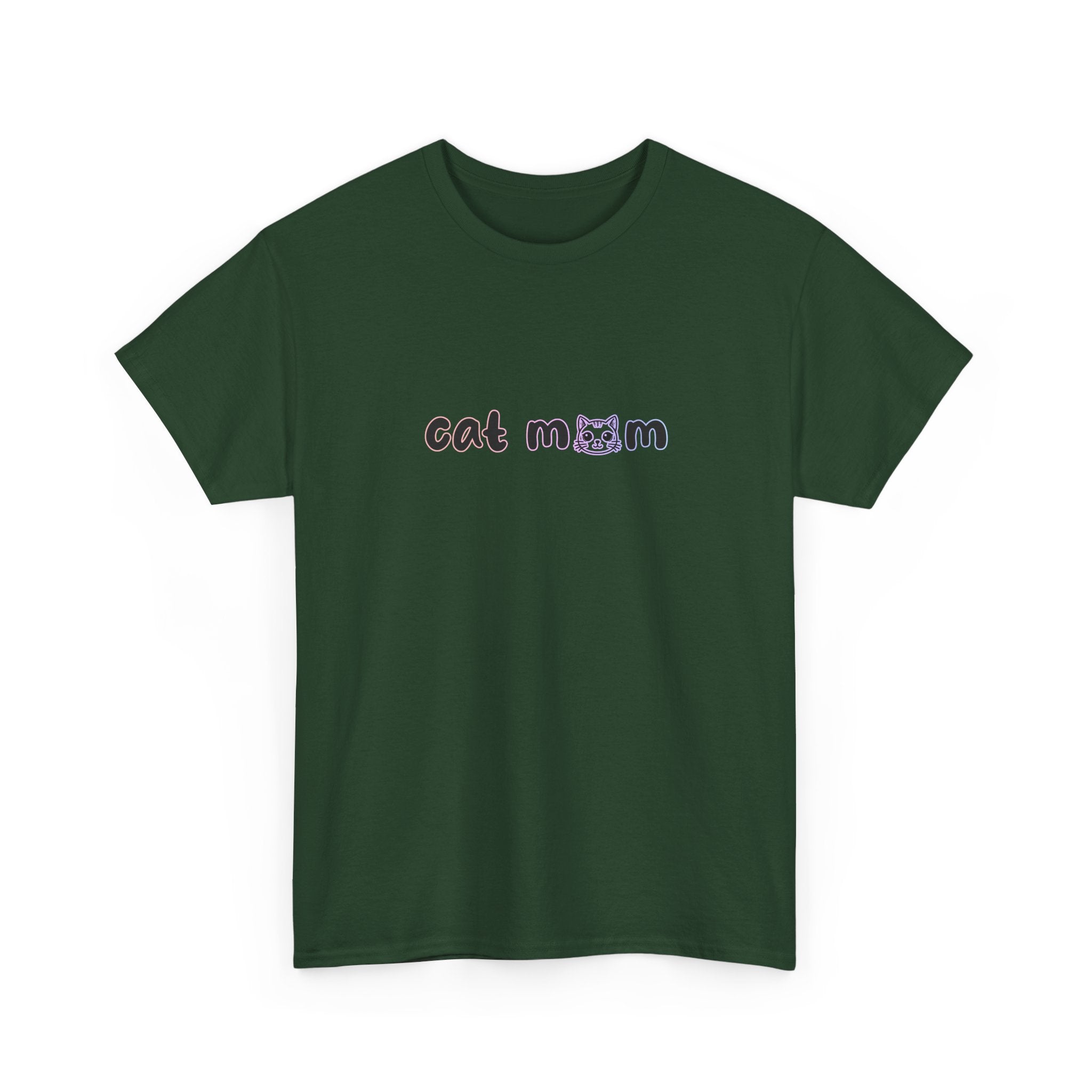 Cat Mom T-Shirt — Cute Minimalist Cat Mom Tee