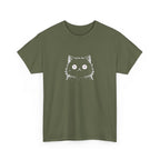 Cat Face Graphic Tee – Cute Minimalist Kitten T-Shirt