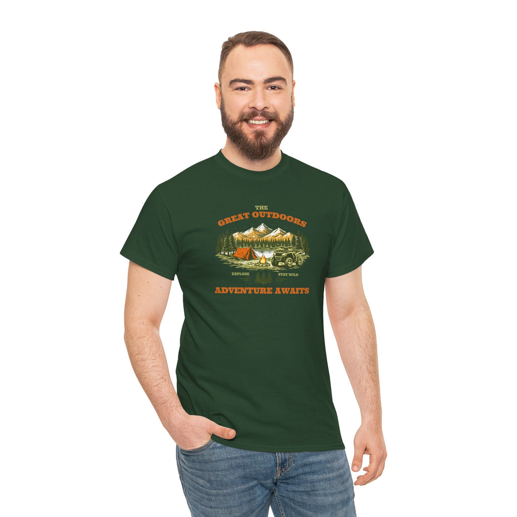 Outdoor Adventure T-Shirt — "The Great Outdoors"  ATV Nature Camping Tee