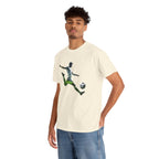 Soccer Player Silhouette Tee - Football Kick Graphic T-Shirt