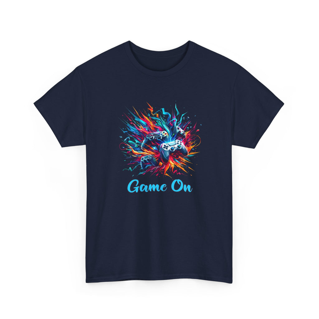 Gaming T-Shirt — 'Game On' Color Splash Controller Tee