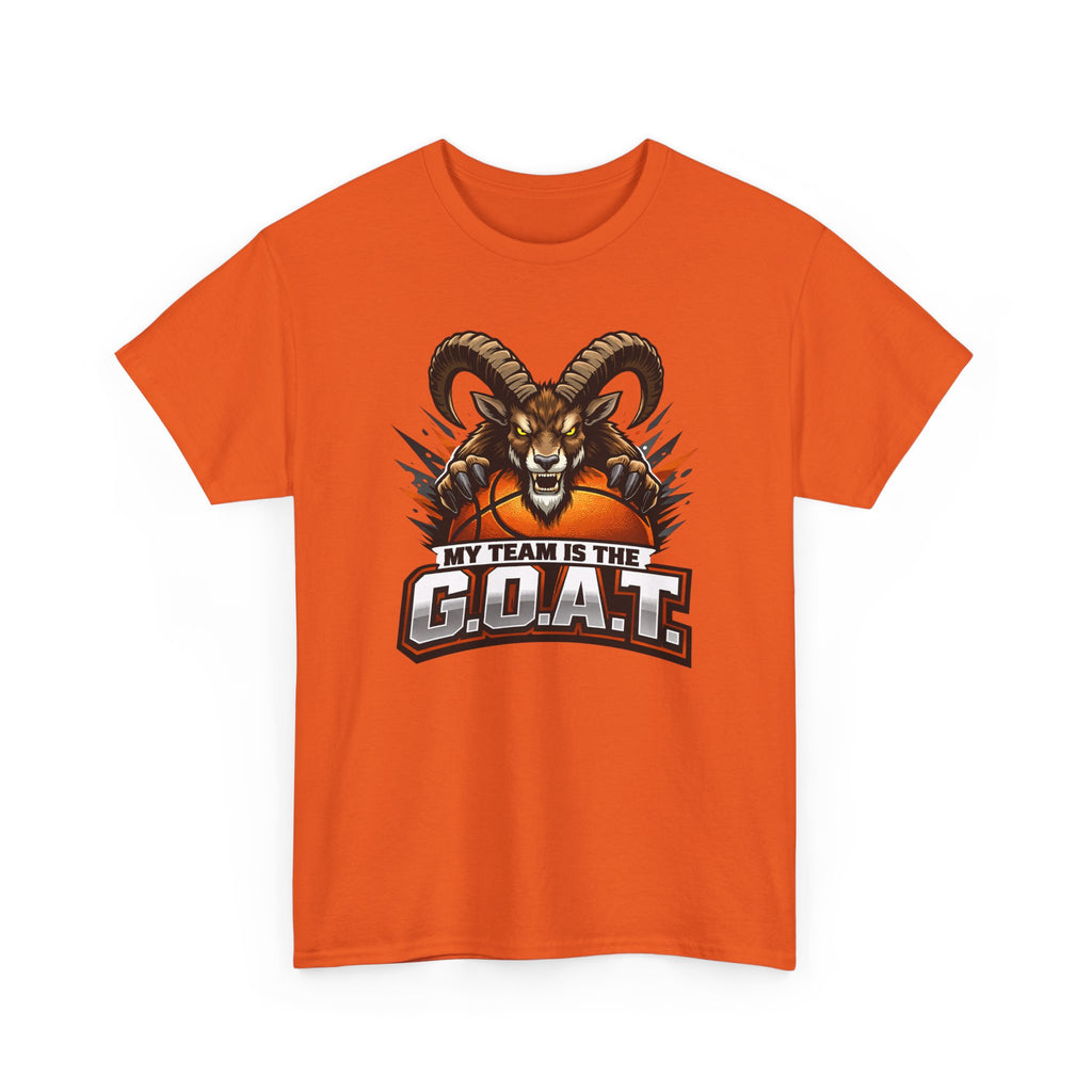 G.O.A.T. Graphic Tee — Fierce Goat Basketball Player Fan Shirt