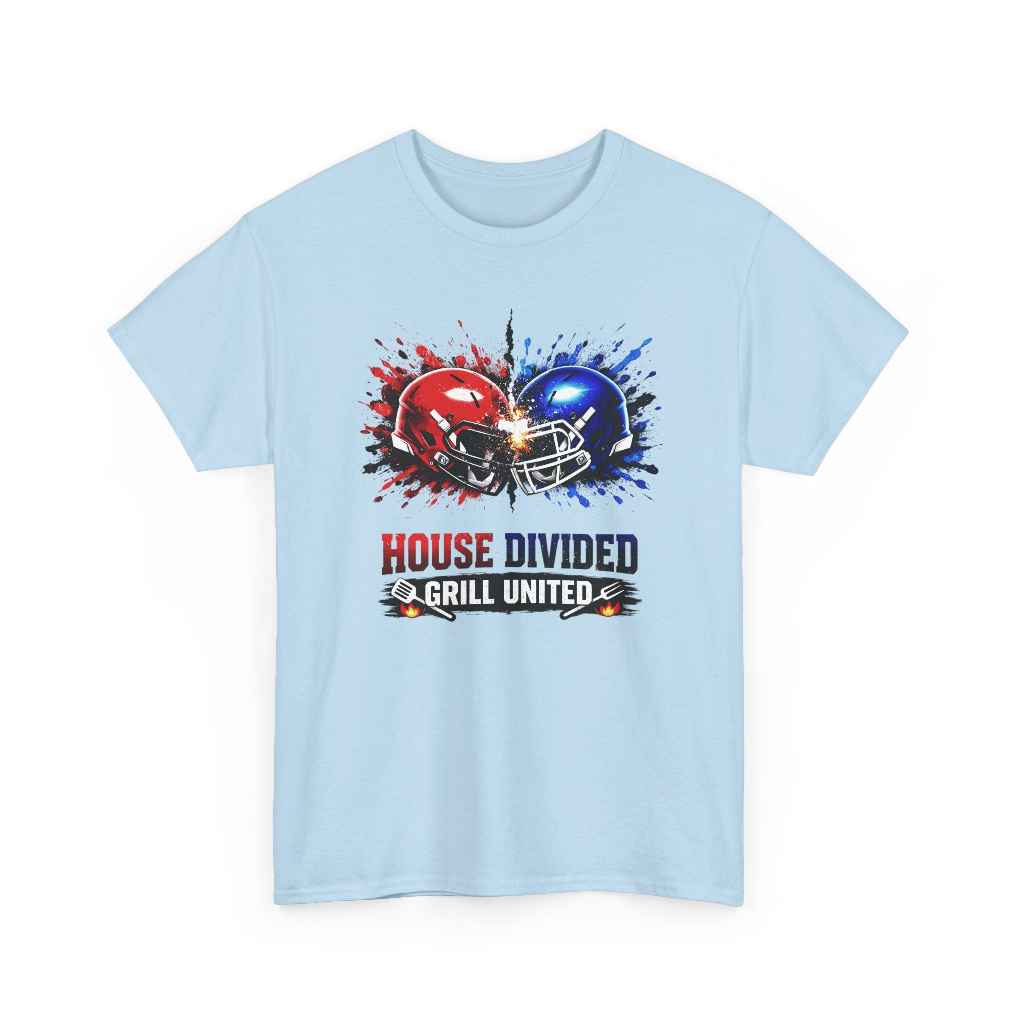 House Divided Football Tee — 'House Divided, Grill United' Rivalry T‑Shirt