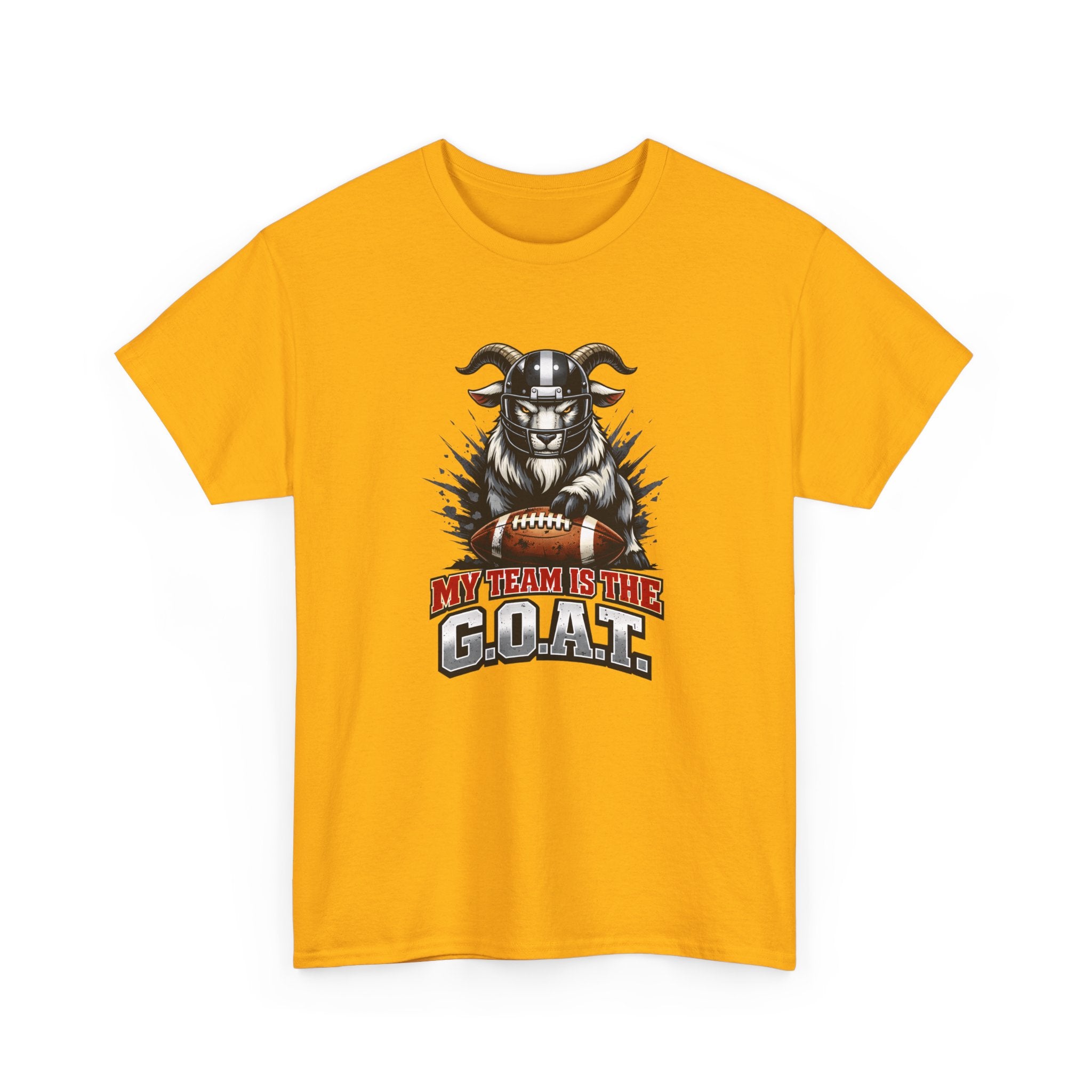 GOAT Football Tee - "My Team Is The GOAT" Graphic T-Shirt