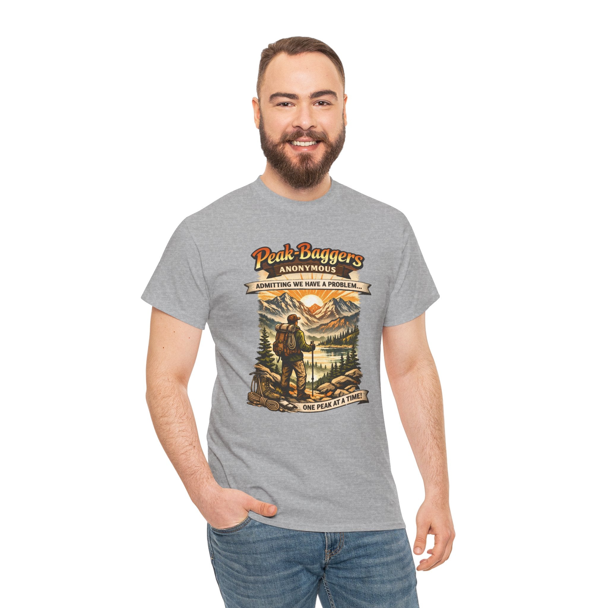 Peak Baggers Anonymous T-Shirt — Hiking Mountain Vintage Outdoors Tee