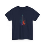 Guitar Splash T‑Shirt — Watercolor Electric Bass Guitar Music Tee