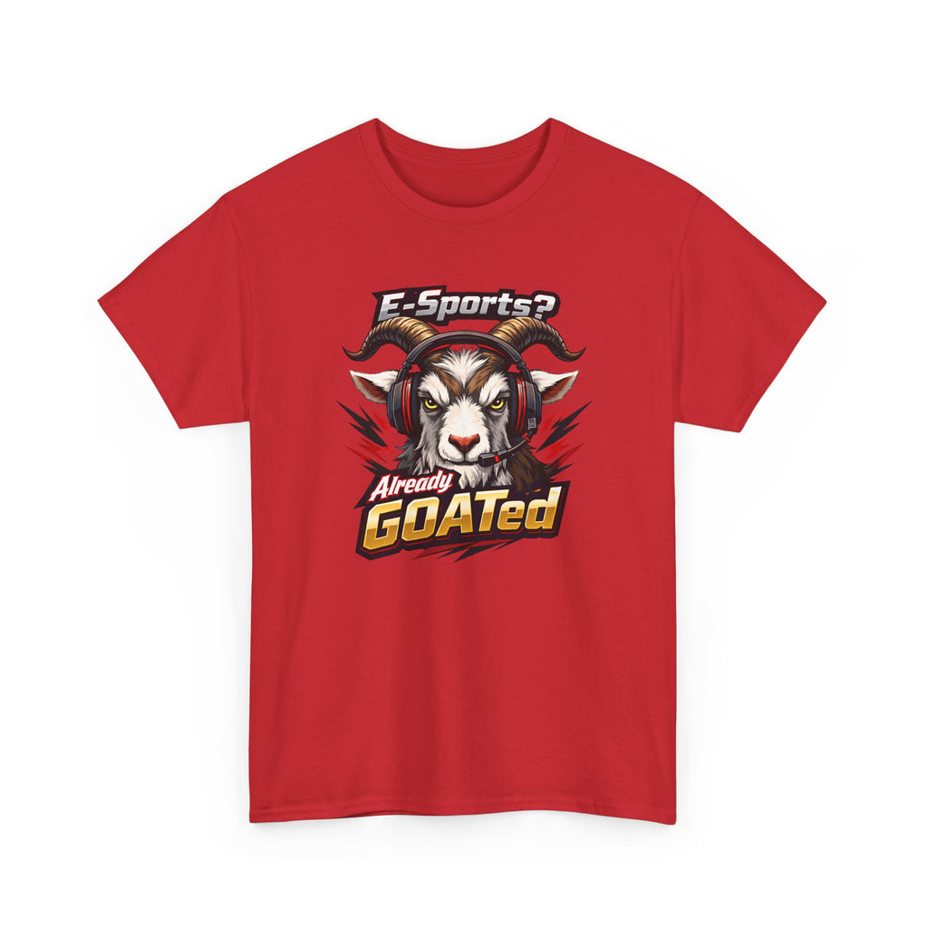 GOATed Esports T-Shirt – “Already GOATed” Sports Fan Graphic Tee