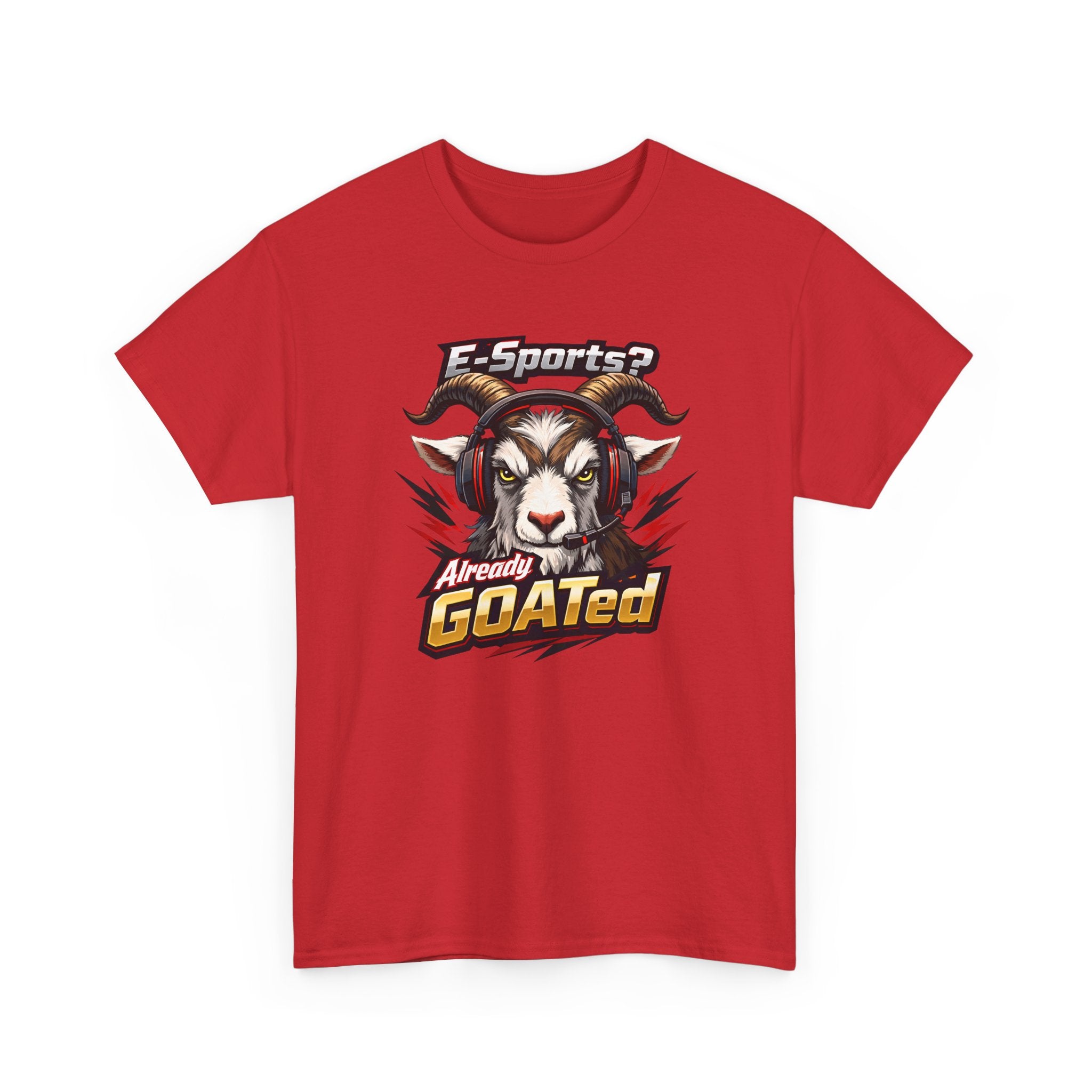 GOATed Esports T-Shirt – “Already GOATed” Sports Fan Graphic Tee